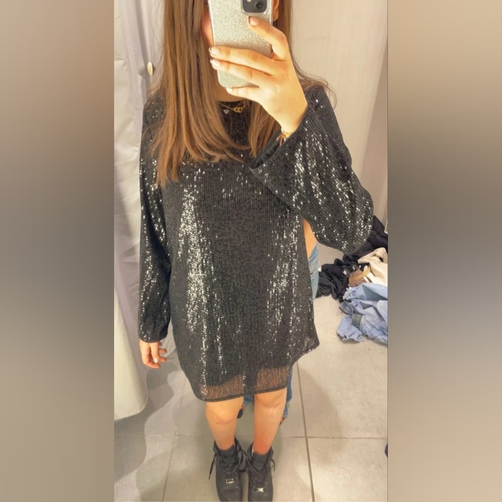 H&M Black Maxi Dress M